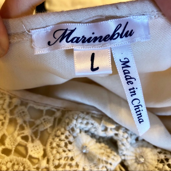 Cream crochet maxi dress - Picture 4 of 4